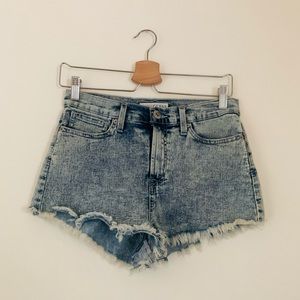 GUESS Acid Wash Jean Shorts
